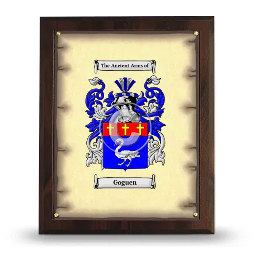 Goguen Coat of Arms Plaque