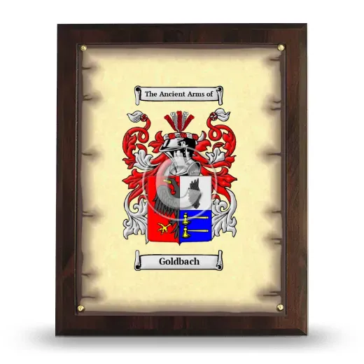 Goldbach Coat of Arms Plaque