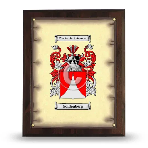 Goldenberg Coat of Arms Plaque