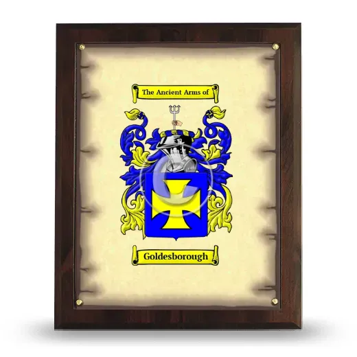 Goldesborough Coat of Arms Plaque