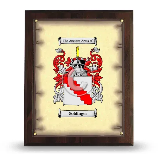 Goldinger Coat of Arms Plaque
