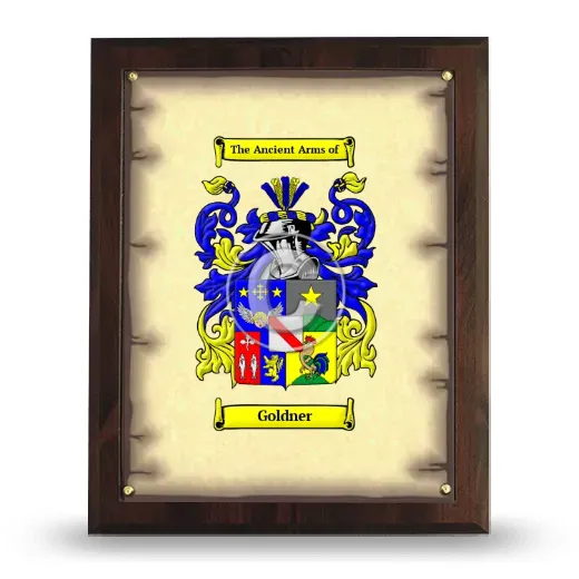 Goldner Coat of Arms Plaque