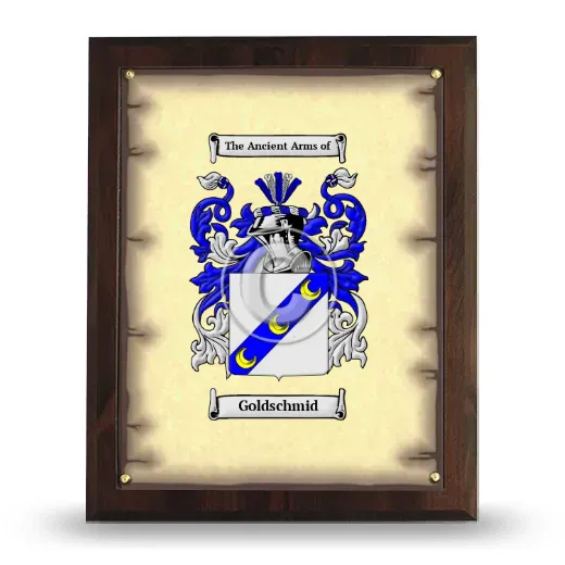 Goldschmid Coat of Arms Plaque