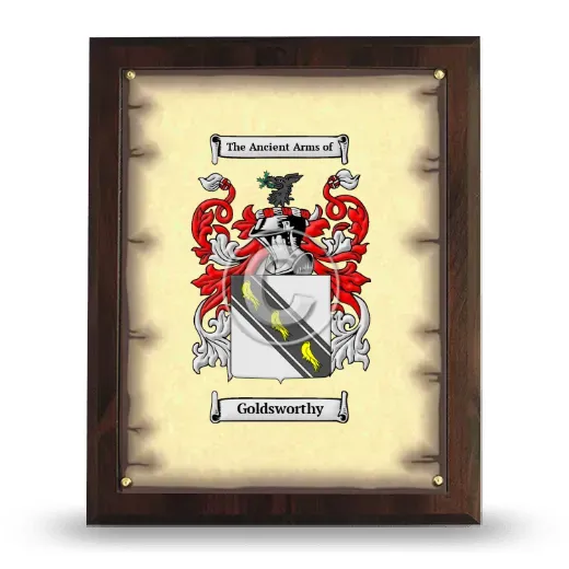 Goldsworthy Coat of Arms Plaque
