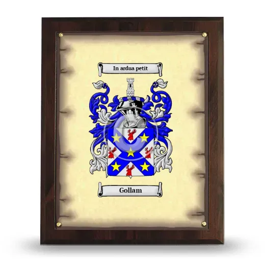 Gollam Coat of Arms Plaque