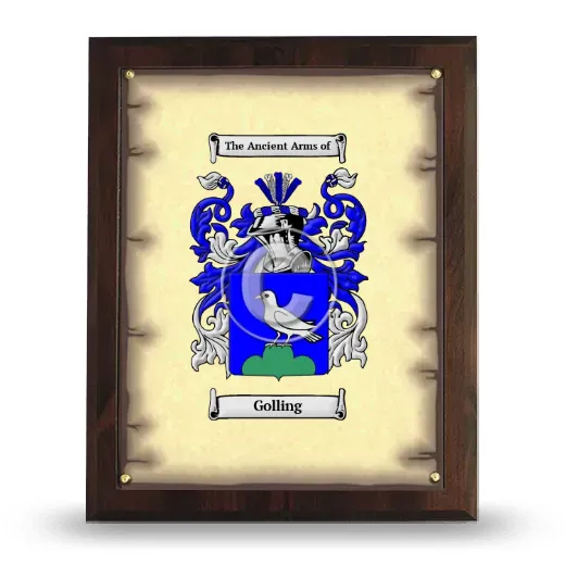 Golling Coat of Arms Plaque