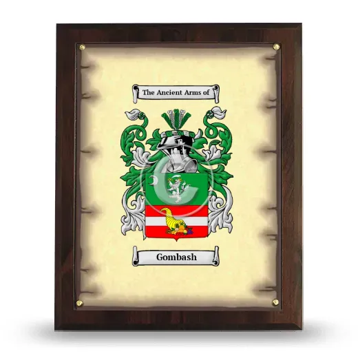 Gombash Coat of Arms Plaque