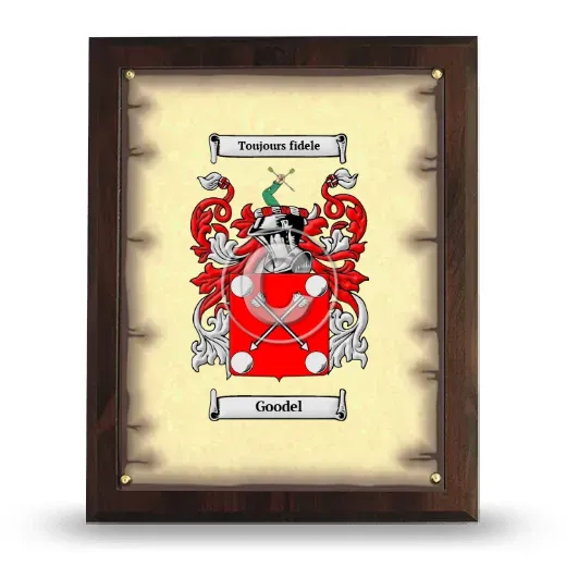 Goodel Coat of Arms Plaque