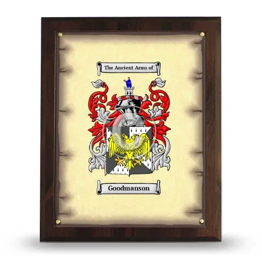 Goodmanson Coat of Arms Plaque