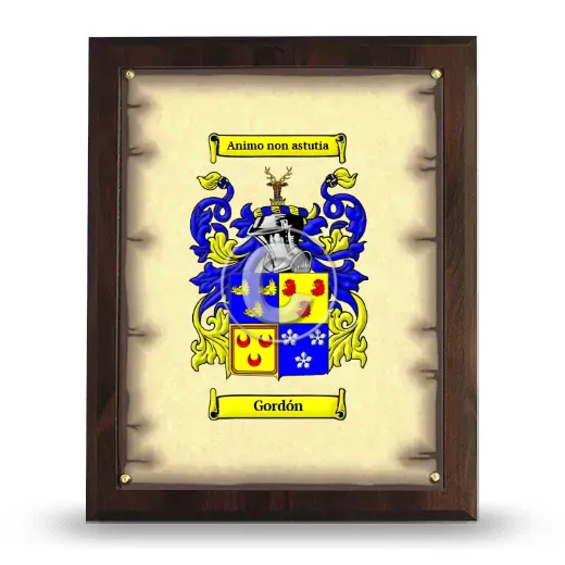 Gordón Coat of Arms Plaque