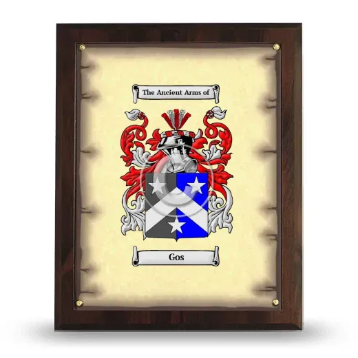 Gos Coat of Arms Plaque