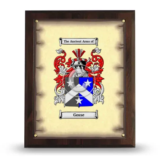 Gosse Coat of Arms Plaque
