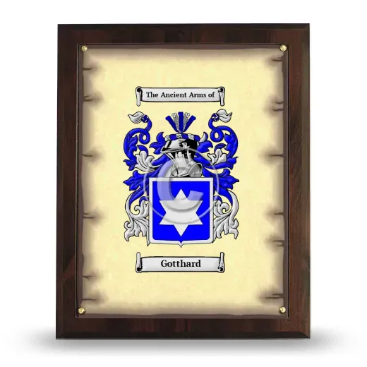 Gotthard Coat of Arms Plaque