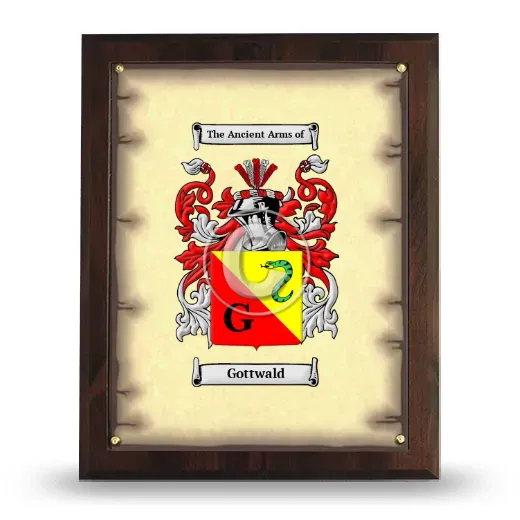 Gottwald Coat of Arms Plaque