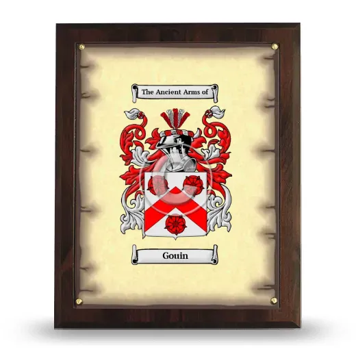 Gouin Coat of Arms Plaque