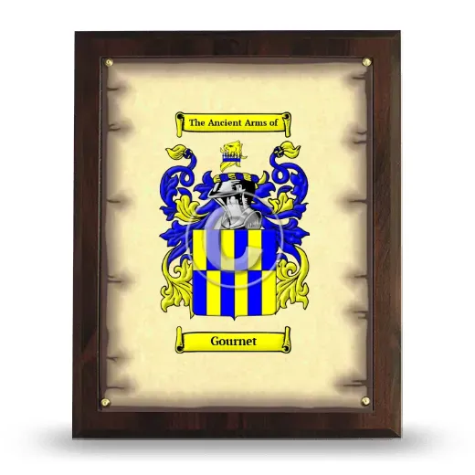 Gournet Coat of Arms Plaque