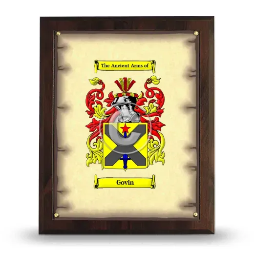 Govin Coat of Arms Plaque