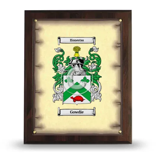 Gowdie Coat of Arms Plaque