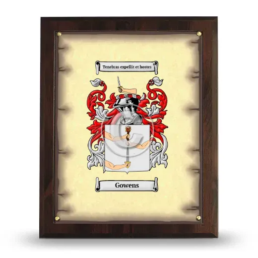 Gowens Coat of Arms Plaque
