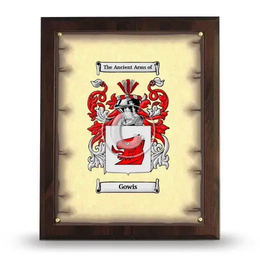 Gowis Coat of Arms Plaque