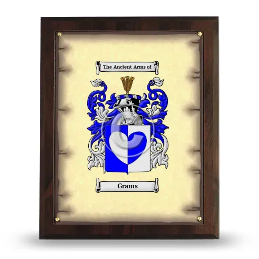 Grams Coat of Arms Plaque