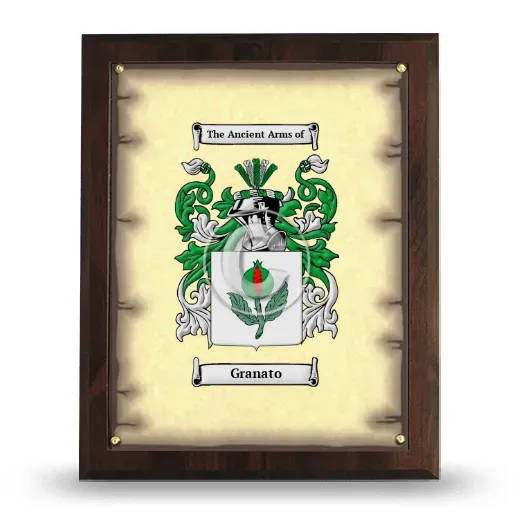 Granato Coat of Arms Plaque