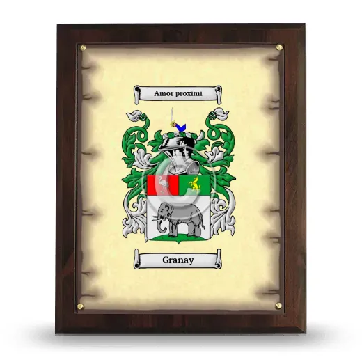Granay Coat of Arms Plaque