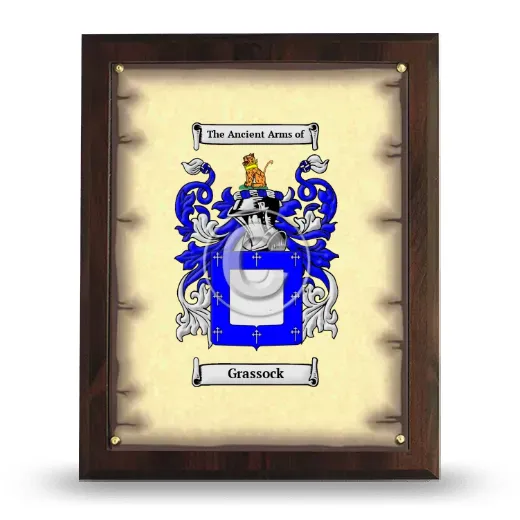 Grassock Coat of Arms Plaque