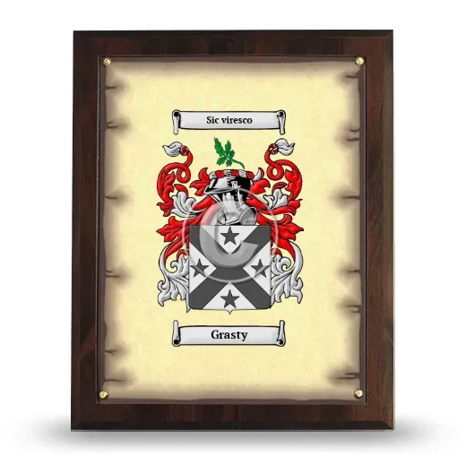 Grasty Coat of Arms Plaque