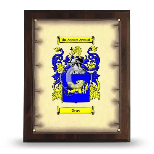 Grav Coat of Arms Plaque
