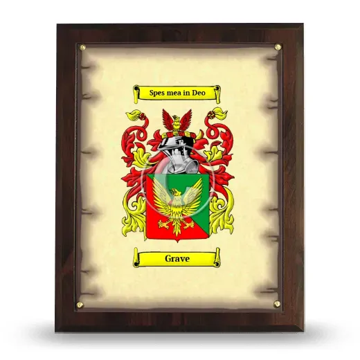 Grave Coat of Arms Plaque