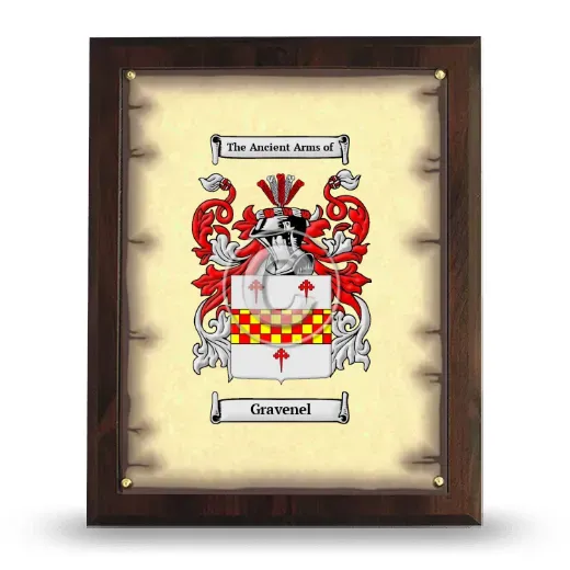 Gravenel Coat of Arms Plaque