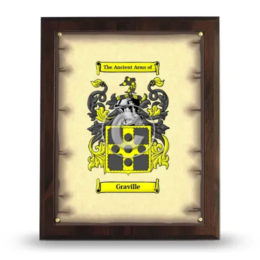 Graville Coat of Arms Plaque
