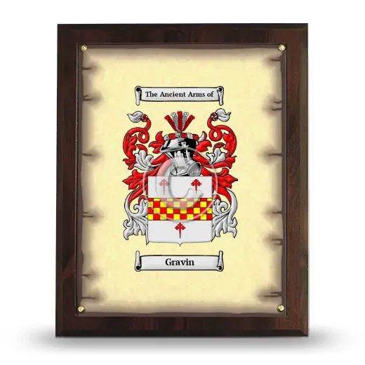 Gravin Coat of Arms Plaque