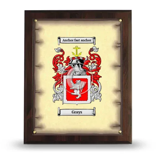 Grays Coat of Arms Plaque