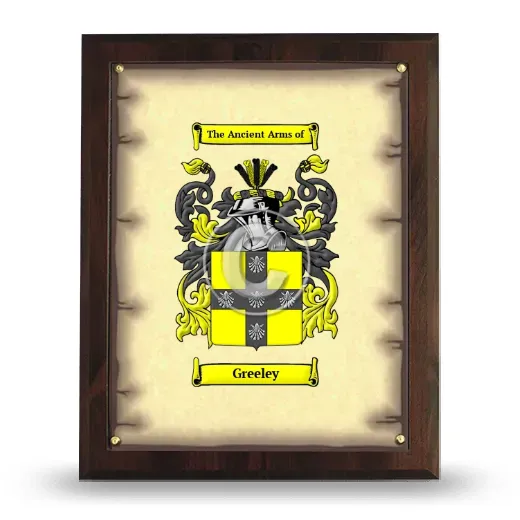 Greeley Coat of Arms Plaque