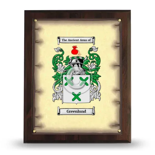 Greenlund Coat of Arms Plaque