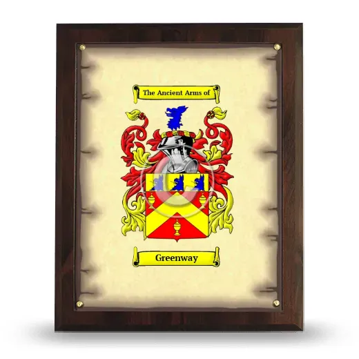 Greenway Coat of Arms Plaque