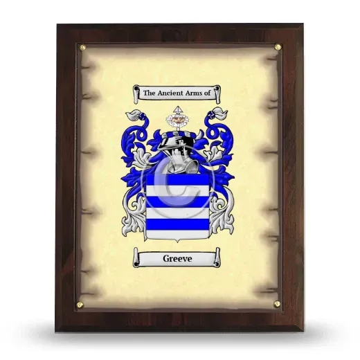 Greeve Coat of Arms Plaque