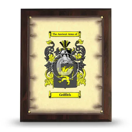 Griffith Coat of Arms Plaque