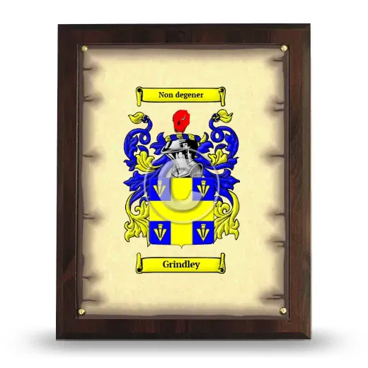 Grindley Coat of Arms Plaque