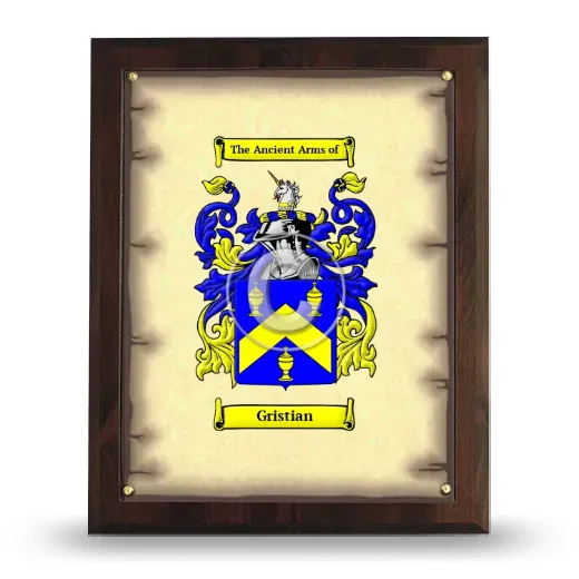 Gristian Coat of Arms Plaque