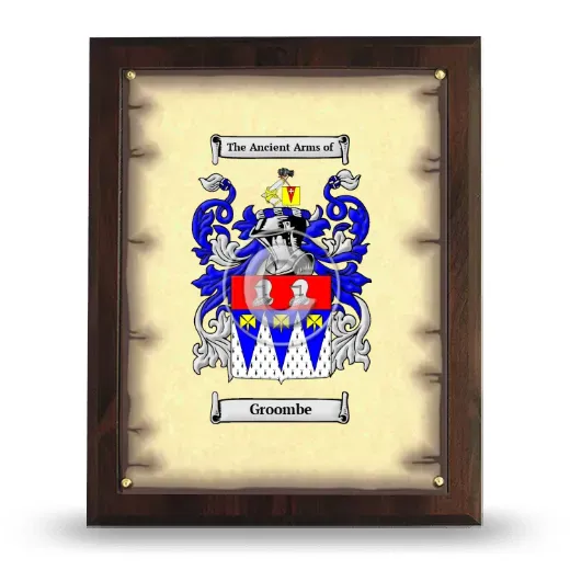 Groombe Coat of Arms Plaque