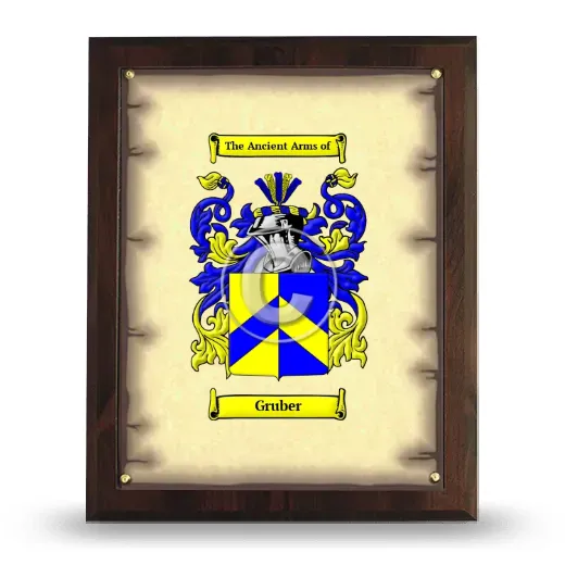 Gruber Coat of Arms Plaque