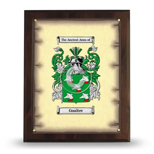Gualter Coat of Arms Plaque