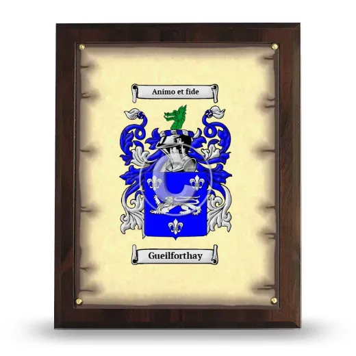 Gueilforthay Coat of Arms Plaque