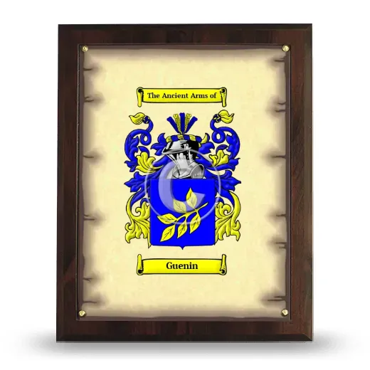Guenin Coat of Arms Plaque
