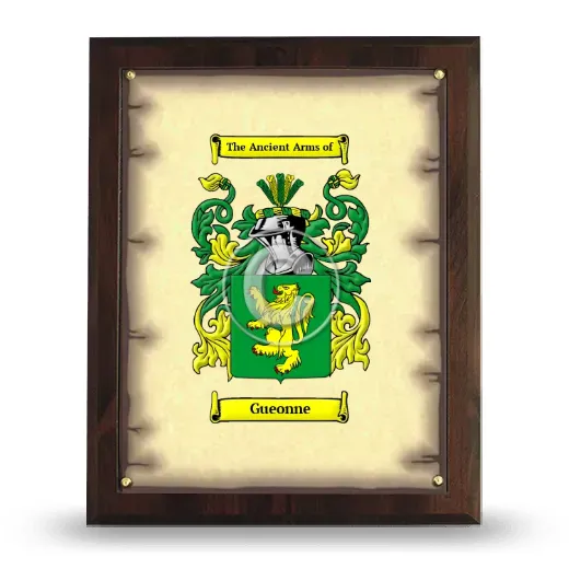 Gueonne Coat of Arms Plaque