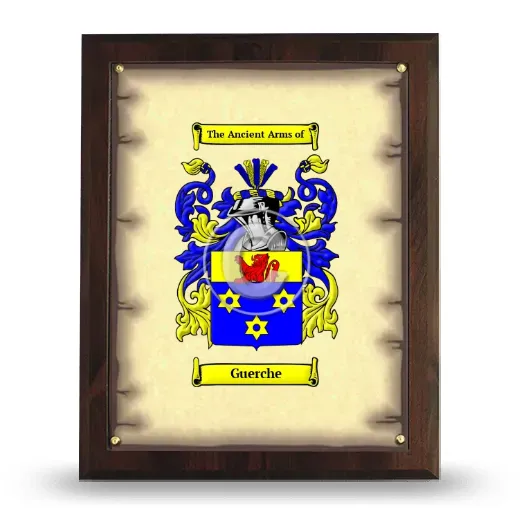 Guerche Coat of Arms Plaque