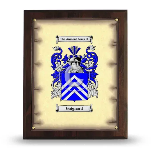Guignard Coat of Arms Plaque
